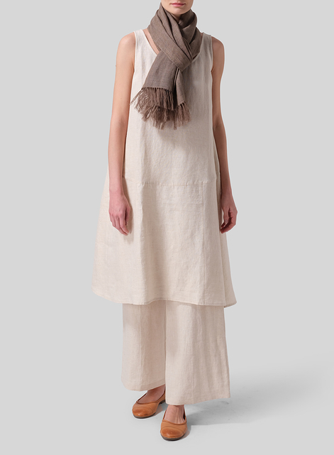 Linen Soil Short Scarf