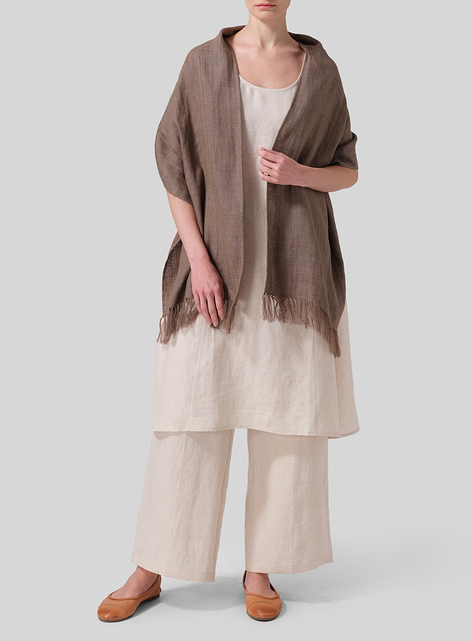 Linen Soil Short Scarf