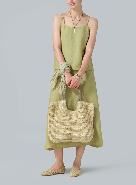 Sand Handmade Woven Tote Bag