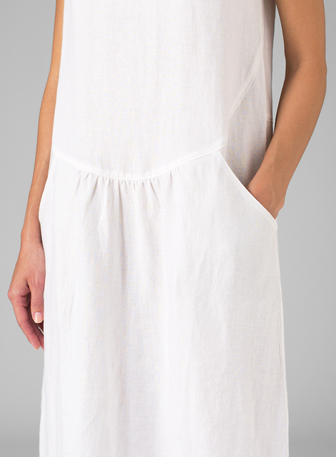 Linen Short Sleeve Dress