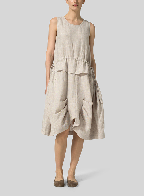 Linen Loose A-Line Dress