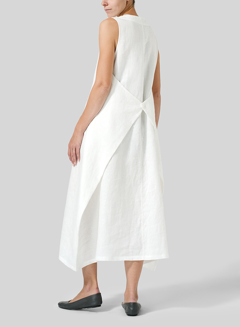 Linen Sleeveless Long Dress