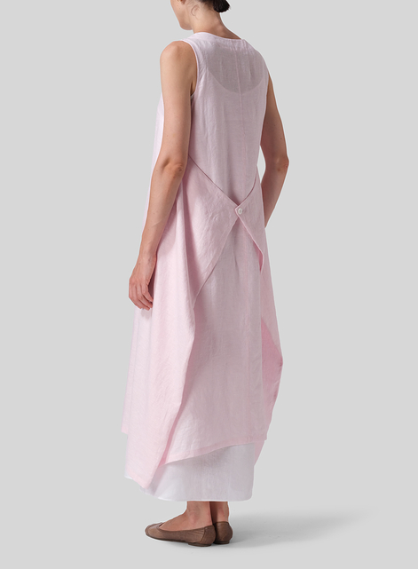 Linen Sleeveless Long Dress