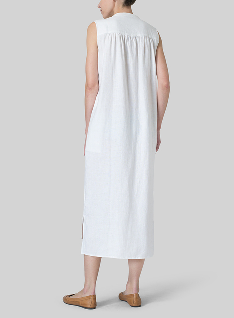 Linen Slip On Dress 