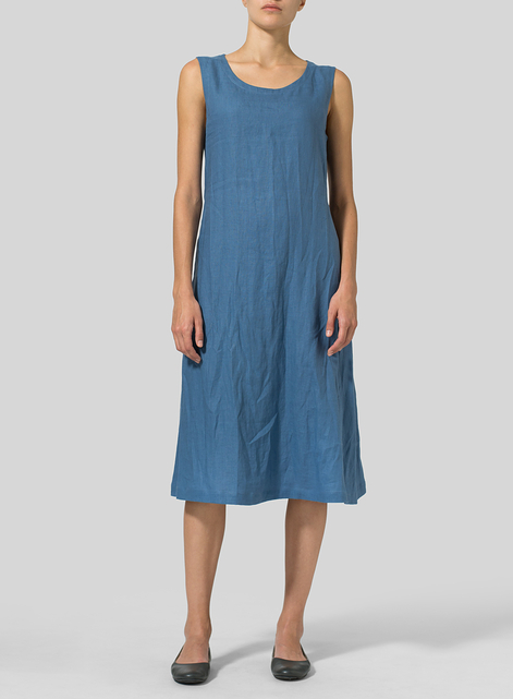 Linen A-Line Dress 