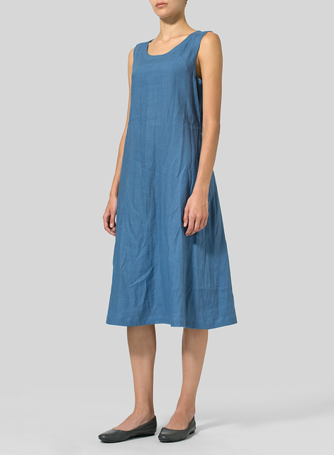 Linen A-Line Dress 