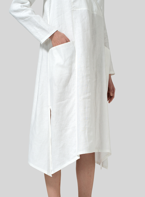 Linen Wrap Dress