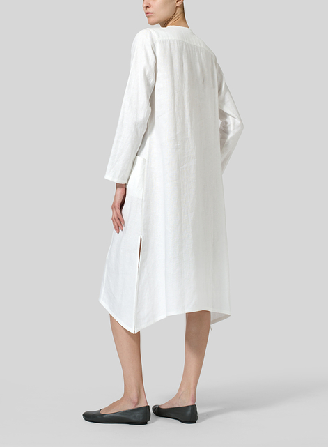 Linen Wrap Dress