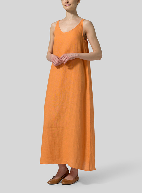 Linen A-line Long Dress