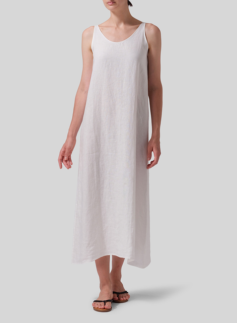 Linen A-line Long Dress