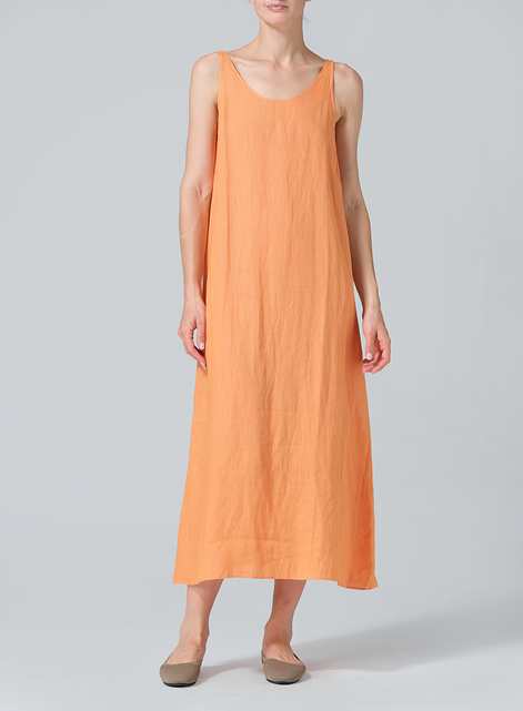 Linen A-line Long Dress