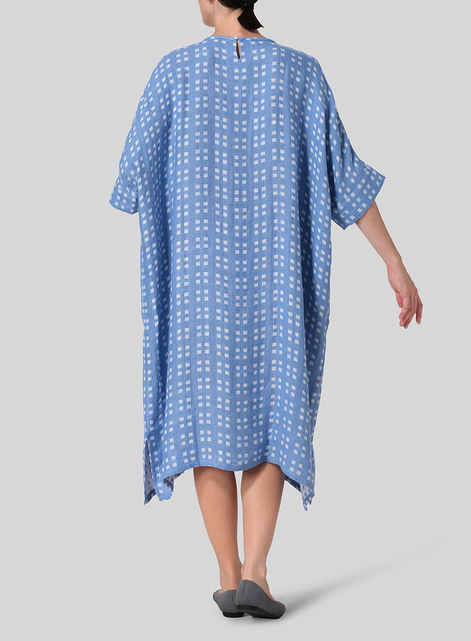 Medium Weight Linen Oversized Dolman Sleeve Dress