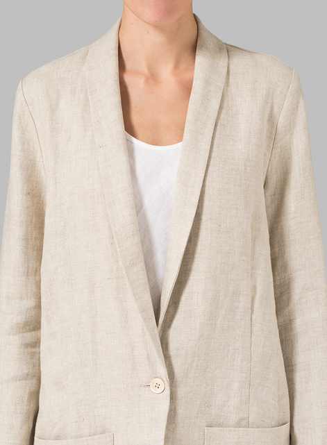 Linen Long Sleeve Jacket