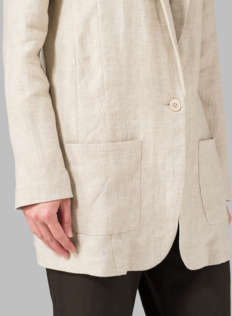 Linen Long Sleeve Jacket