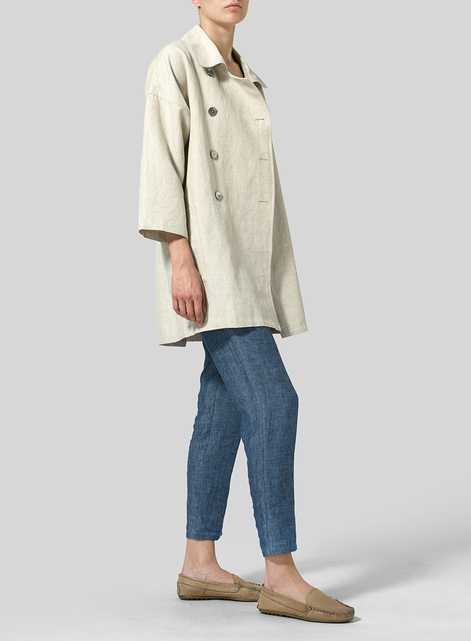 Linen Double Breasted Jacket