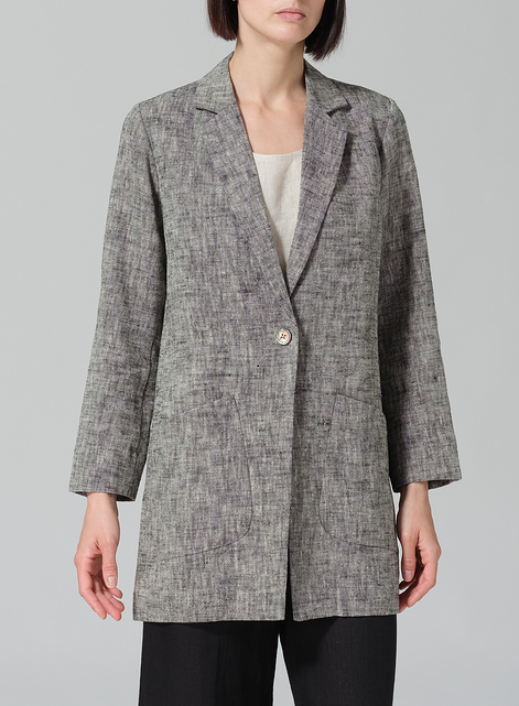 Linen Notch Lapel Jacket