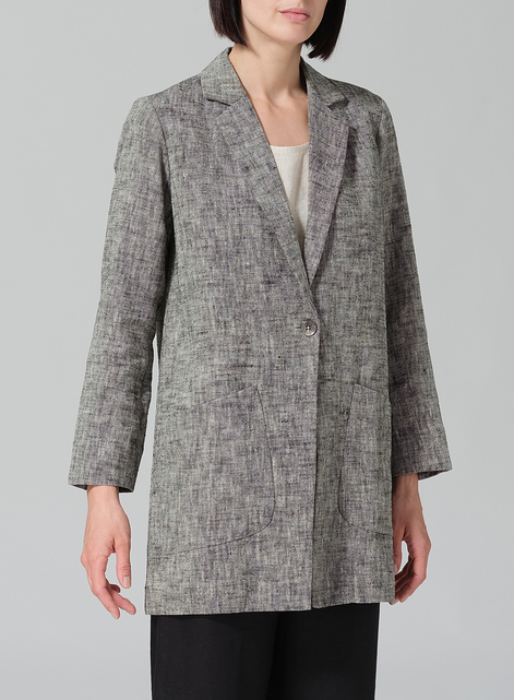 Linen Notch Lapel Jacket