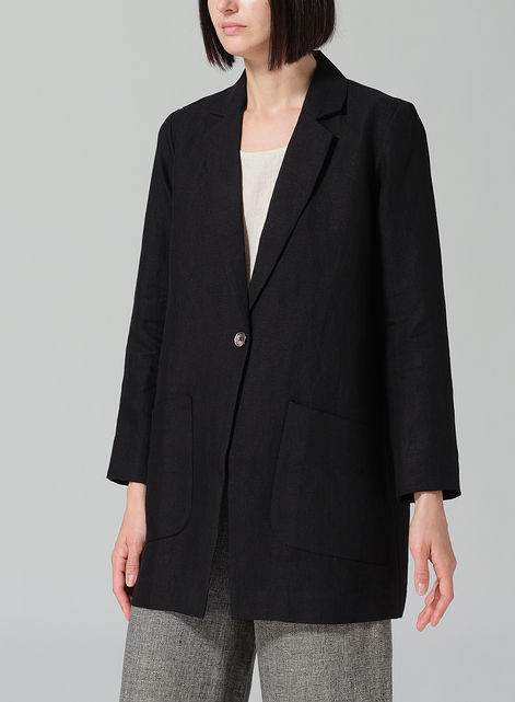 Linen Notch Lapel Jacket