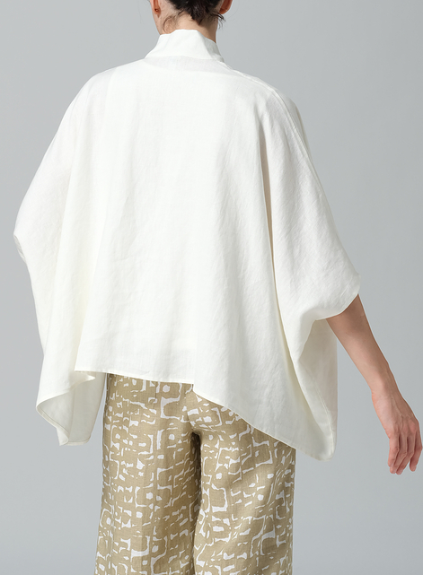 Linen Tie Rope Kimono Jacket