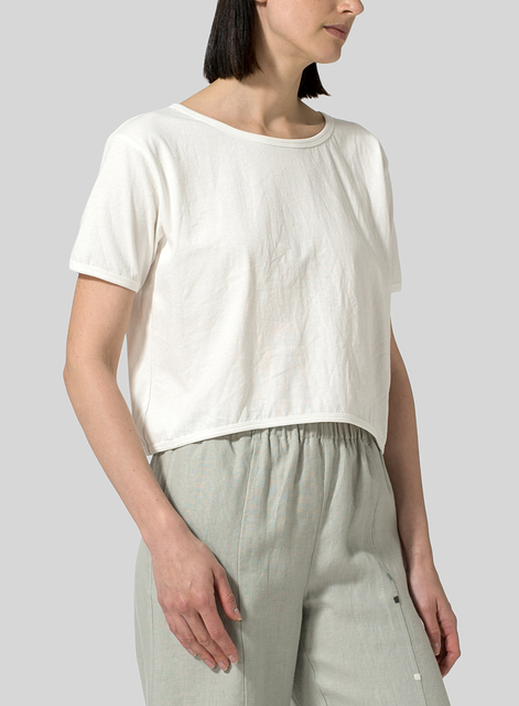 Cotton Short Sleeve Top