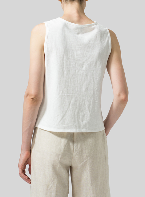 Cotton Round Neck Tank Top