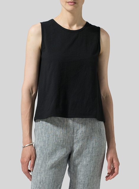 Cotton Round Neck Tank Top