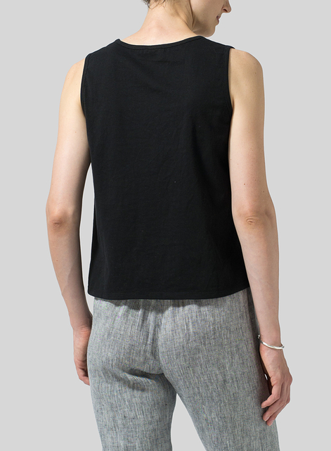 Cotton Round Neck Tank Top