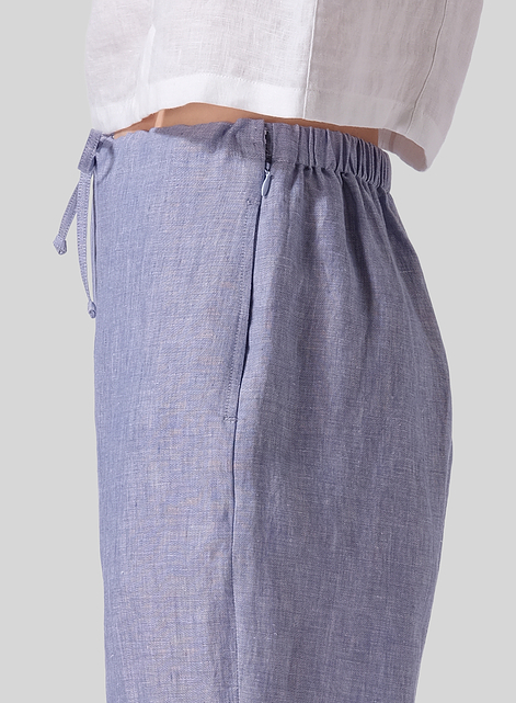 Linen Cropped Pants