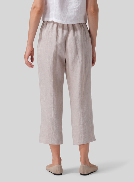 Linen Cropped Pants