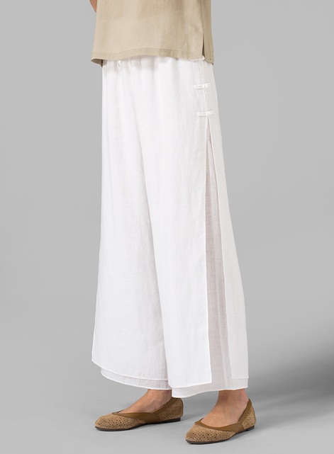 Linen Double Layers Pants