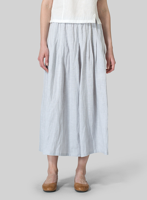 Linen Pleated Culottes