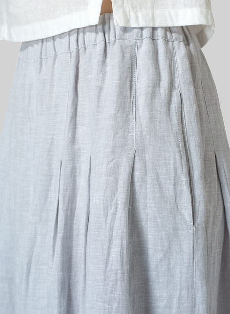 Linen Pleated Culottes