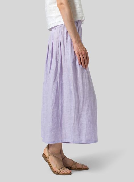 Linen Pleated Culottes