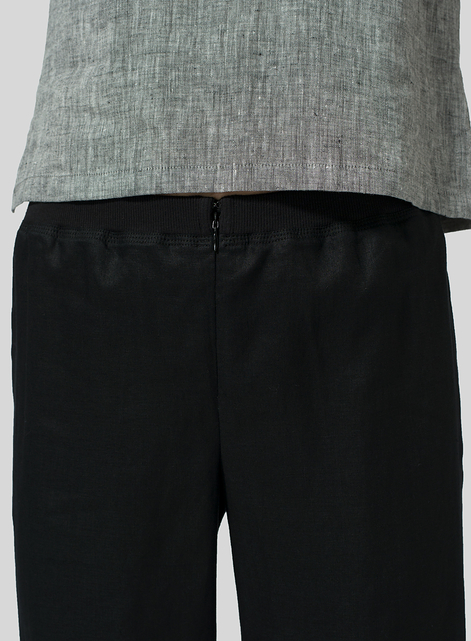 Linen Long Straight Leg Pants