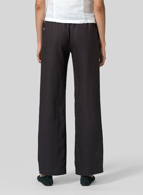 Linen Long Straight Leg Pants