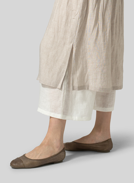 Linen Two-layer Long Culottes