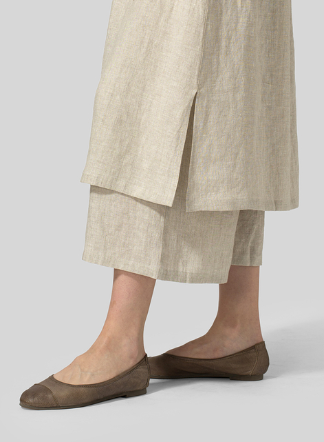 Linen Two-layer Long Culottes