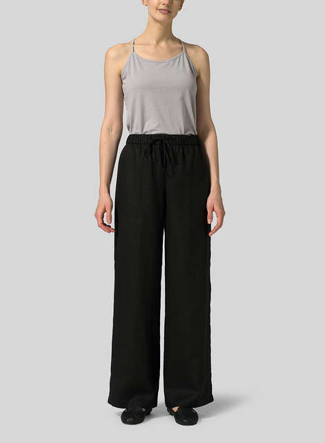 Linen Drawstring Extra Long Pants