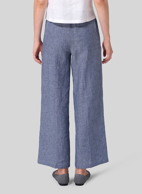 Linen Drawstring Long Pants