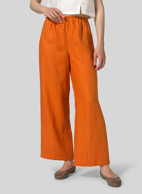 Linen Straight Long Pants