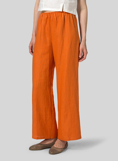 Linen Straight Long Pants