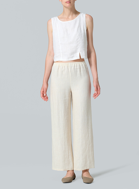 Linen Straight Long Pants