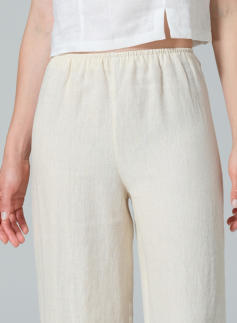 Linen Straight Long Pants