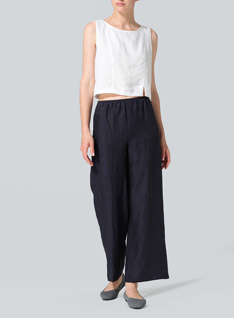 Linen Straight Long Pants