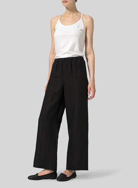 Linen Long Straight Pants