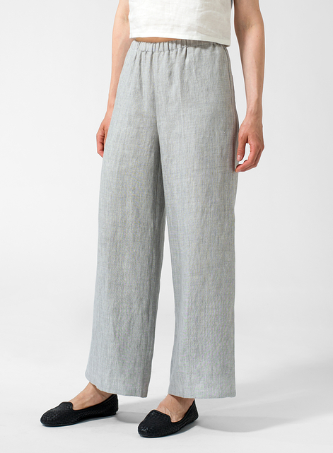 Linen Long Straight Pants