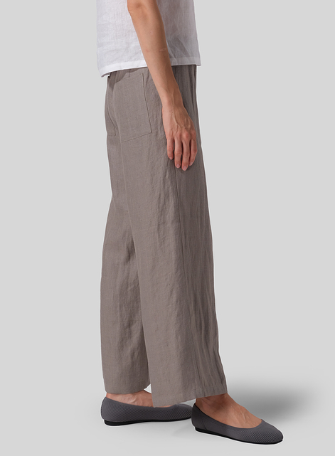 Linen Long Straight Pants