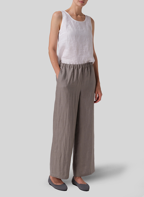 Linen Long Straight Pants