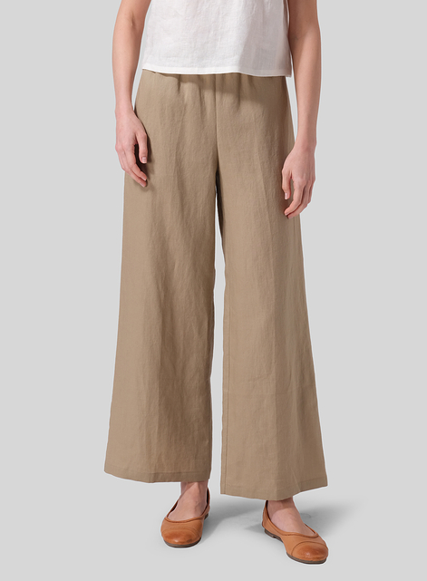 Linen Long Straight Pants