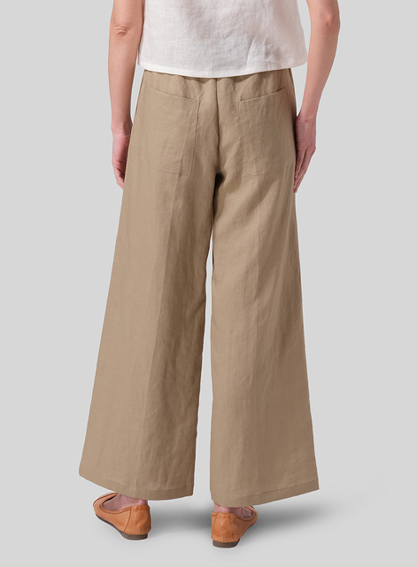 Linen Long Straight Pants